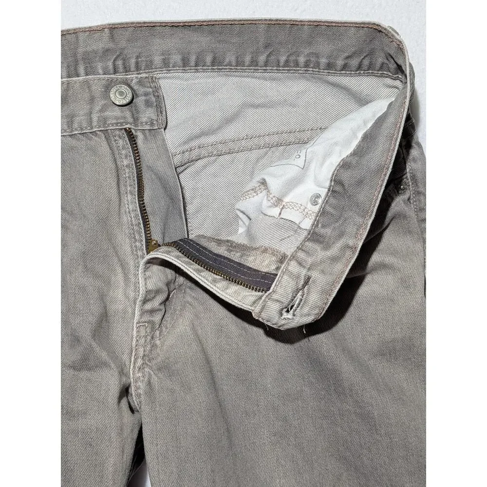 Levi's 569 Loose Straight Jeans 34x30 Gray‎ Denim 100% Cotton Mens Baggy Skater